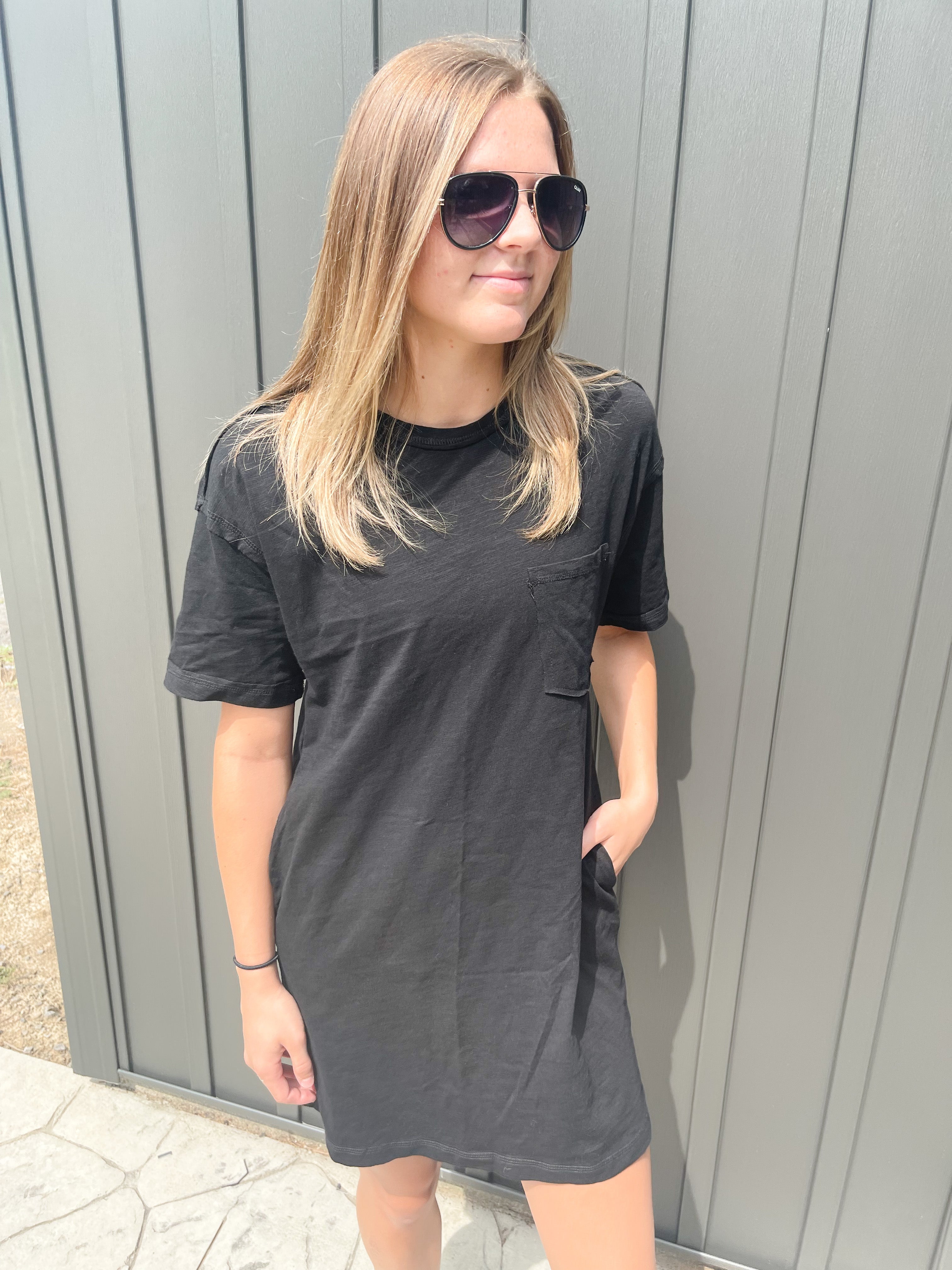 classic t shirt dress Noa Wrap Dress at Modern Citizen